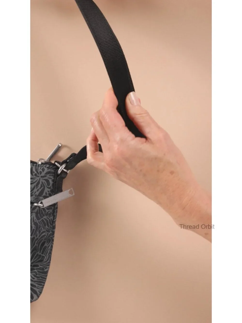 Anti-Theft Crossbody Bag with RFID Protection, Cut-Resistant Strap